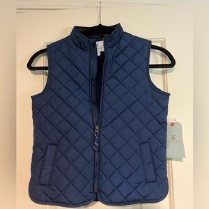 NWT Class Club Navy Blue Quilted Vest